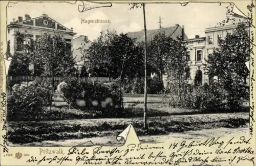 Ak Pritzwalk in der Prignitz, Hagenstraße