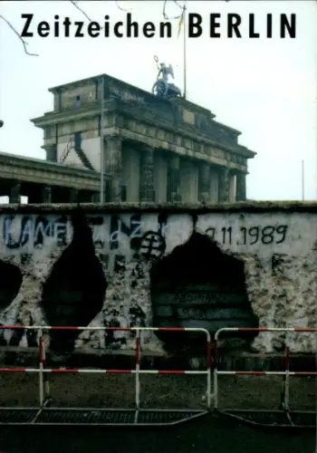 Ak Berlin Tiergarten, Brandenburger Tor, Berliner Mauer