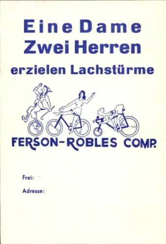 Ak Werbung, Ferson-Robles Comp., Fahrräder
