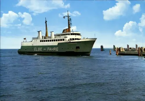 Ak Elbe-Fähre