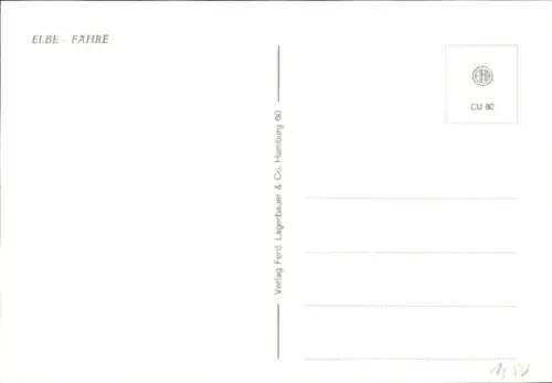 Ak Elbe-Fähre