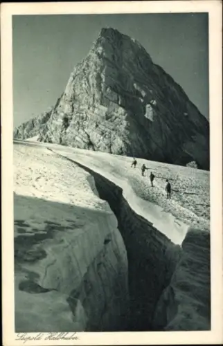 Ak Obertraun Oberösterreich, Dachstein, Gletscherspalte am Gosaugletscher