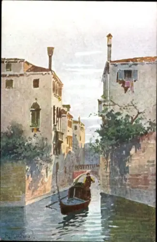 Künstler Ak Venezia Venedig Veneto, Rio S. Canciano