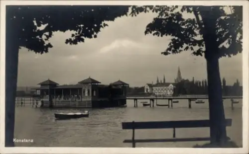 Ak Konstanz am Bodensee, Seeliegehalle von Dr. Büdingers Kuranstalt