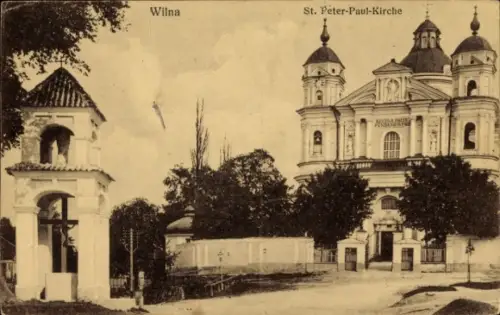 Ak Vilnius Wilna Litauen, St. Peter-Paul-Kirche, Verlag Georg Preuß, Berlin