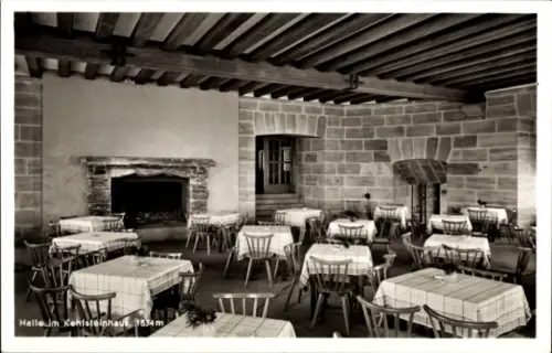 Ak Berchtesgaden in Oberbayern, Kehlsteinhaus, Halle, Gastraum, Kamin