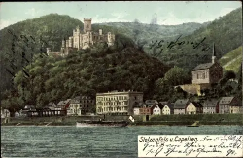 Ak Stolzenfels Koblenz am Rhein, Capellen
