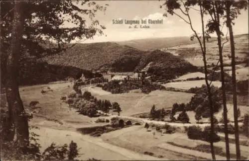 Ak Obernhof an der Lahn, Schloss Langenau