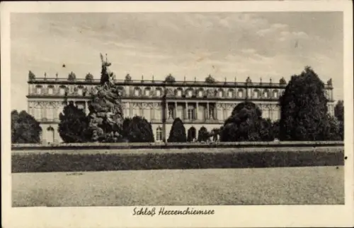 Ak Herrenchiemsee Herreninsel Chiemsee Oberbayern, Schloss