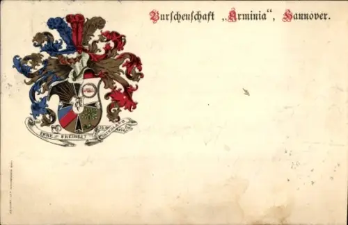 Studentika Ak Hannover, Burschenschaft Arminia, Wappen einer Studentenverbindung