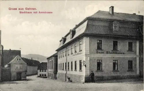 Ak Gehren Ilmenau in Thüringen, Stadthaus, Amtstraße
