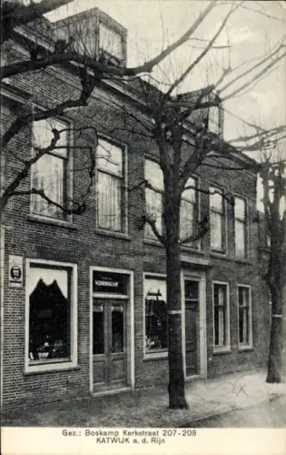 Ak Katwijk aan den Rijn Südholland Niederlande, Geschäft in der Kirchenstraße 207 - 208