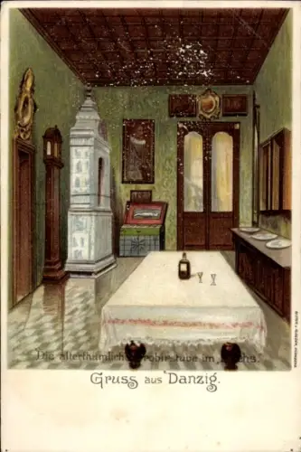 Ak Gdańsk Danzig, altertümliche Probierstube