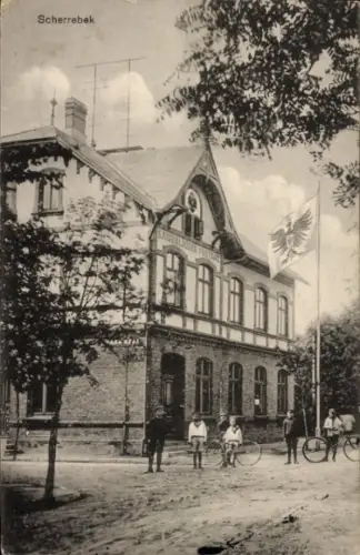 Ak Skærbæk Scherrebek Dänemark, an der Kreuzung