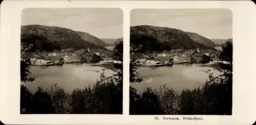 Stereo Foto Norwegen, Flekkfjord