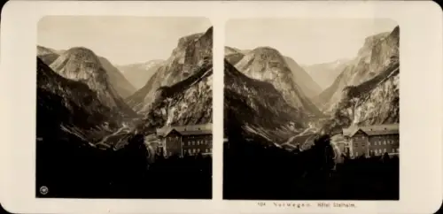 Stereo Foto Norwegen, Hotel Stalheim