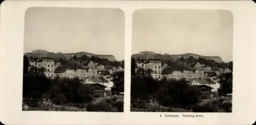 Stereo Foto Kłodzko Glatz Schlesien, Festung