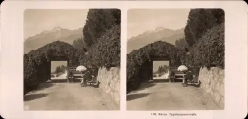 Stereo Foto Meran Merano Südtirol, Tapeinerpromenade