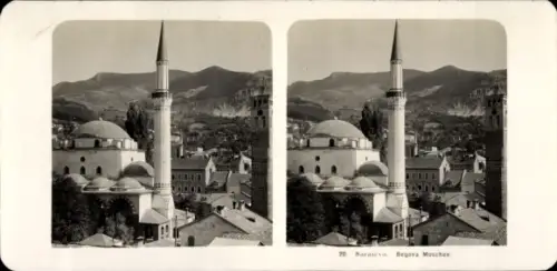 Stereo Foto Sarajevo Bosnien Herzegowina, Begova-Moschee
