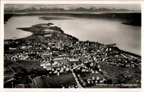 Ak Radolfzell am Bodensee, Luftaufnahme