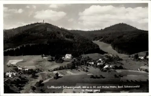 Ak Schweigmatt Raitbach Schopfheim in Baden, Fliegeraufnahme