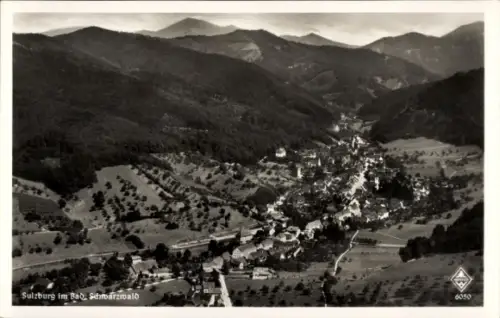Ak Sulzburg im Markgräflerland Baden Schwarzwald, Landschaft mit Bergen, Tal, Häusern, Sulzburg i