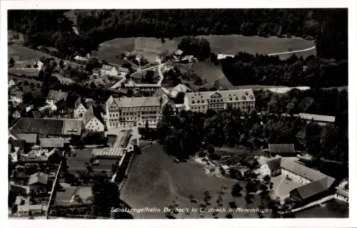 Ak Lautrach an der Iller Schwaben Unterallgäu, Luftaufnahme Schutzengelheim Deybach, Landschaft, 