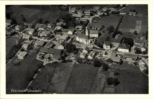 Ak Ebersbach Buch in Schwaben Bayern, Luftaufnahme