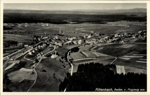 Ak Rötenbach Nagold im Schwarzwald, Fliegeraufnahme