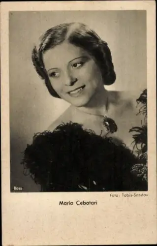 Ak Opernsängerin Maria Cebotari, Portrait, Ross Verlag