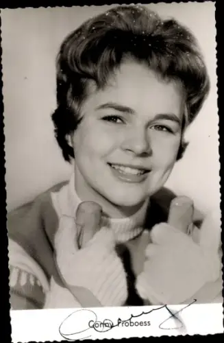 Ak Schauspielerin und Sängerin Cornelia Froboess, Portrait, Autogramm