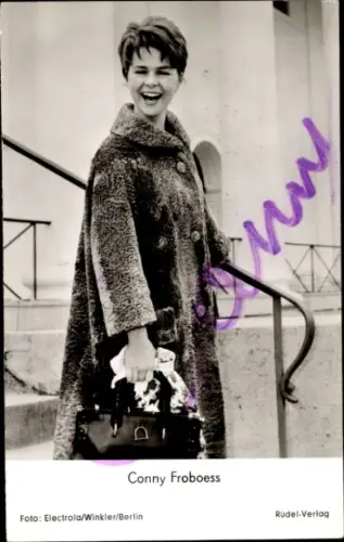 Ak Schauspielerin und Sängerin Cornelia Froboess, Portrait, Autogramm