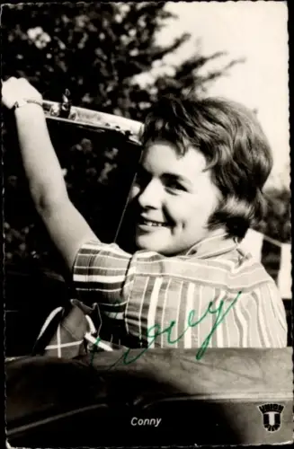 Ak Schauspielerin und Sängerin Conny Froboess, Portrait, Film Der lachende Vagabund