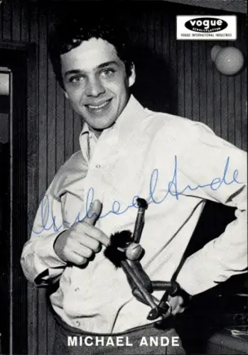 Ak Schauspieler und Sänger Michael Ande, Portrait, Autogramm