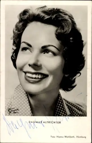 Ak Schauspielerin Dagmar Altrichter, Portrait, Locken