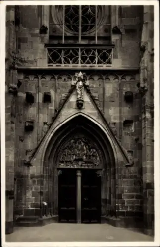 Ak Rottweil am Neckar, Westportal der Kapellenkirche
