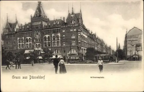 Ak Düsseldorf am Rhein, Wilhelmsplatz