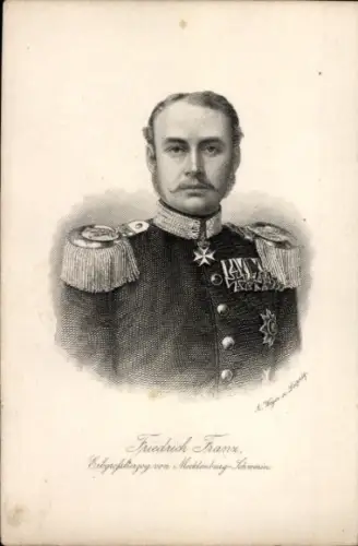 Künstler Ak Erbgroßherzog Friedrich-Franz von Mecklenburg-Schwerin, Portrait