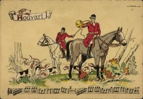 Künstler Ak Houvari, Jagd