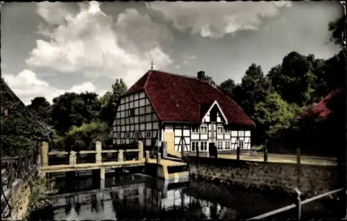 Ak Rheda Wiedenbrück in Westfalen, Blick auf die Schloßmühle