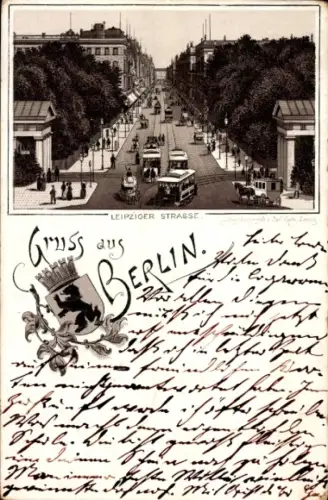 Vorläufer Litho Berlin, Leipziger Straße, Straßenbahn