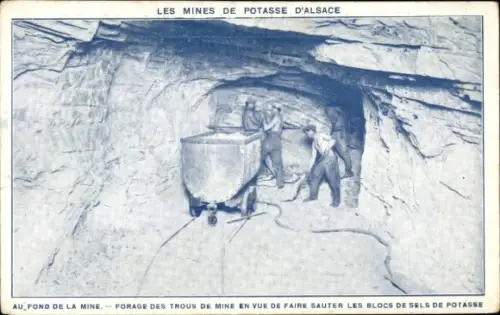 Ak Wittelsheim Elsass Haut Rhin, De Elzassische Potaschmijnen, Kalimine
