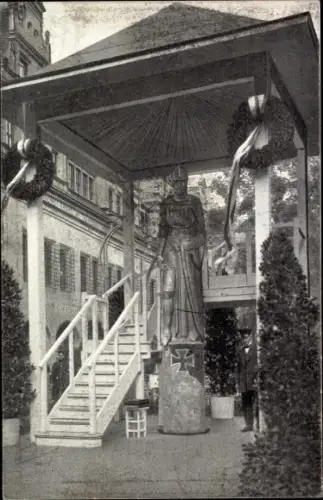 Ak Leipzig, Leipziger Wehrmann in Eisen, Einweihungsfeier 1915