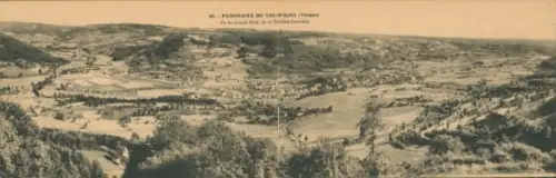Klapp Ak Lothringen Vosges, Panorama du Val d'Ajol