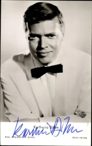 Ak Schauspieler Karlheinz Böhm in La Paloma, Portrait, Autogramm