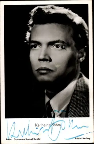 Ak Schauspieler Karlheinz Böhm in Salto mortale, Portrait, Autogramm