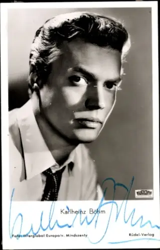 Ak Schauspieler Karlheinz Böhm, Portrait, Film Hochzeit auf Reise