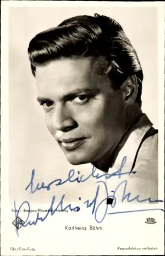 Ak Schauspieler Karlheinz Böhm, Portrait