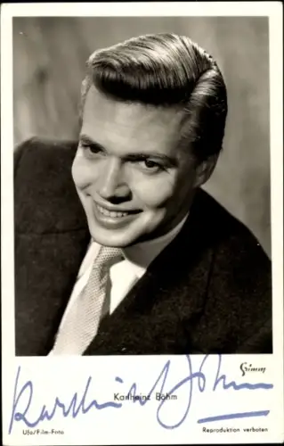 Ak Schauspieler Karlheinz Böhm, Portrait