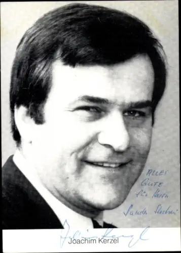 Ak Schauspieler Joachim Kerzel, Portrait, Autogramm